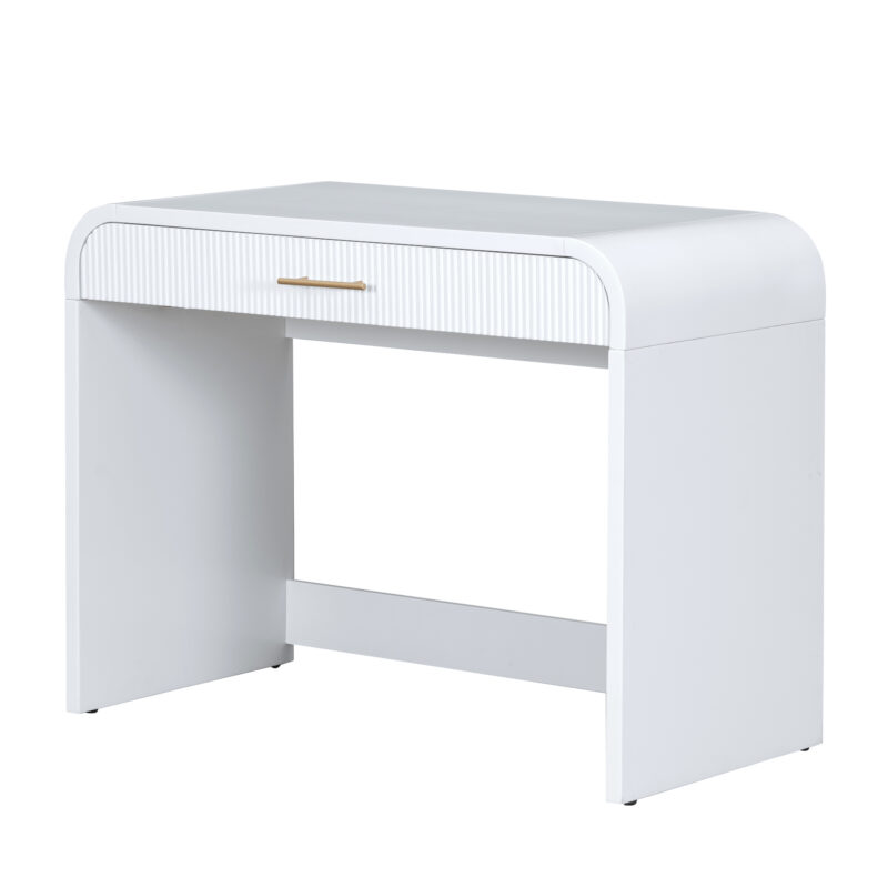 39" Makeup Vanity Table with Mirror Touch Screen Lighted Mirror, Dressing Table with Drawer for Bedroom - Image 25