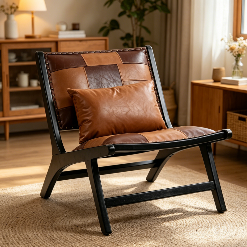 Modern Boho Accent Chairs for Living Room,Mid Century Lounge Chair,Side Chair Indoor - Image 2