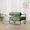27"L Living room iron sofa chair, lazy individual chair, balcony leisure chair,Modern, Small Space, Easy Assembly( - Image 4