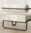 27"L Living room iron sofa chair, lazy individual chair, balcony leisure chair,Modern, Small Space, Easy Assembly( - Image 11