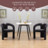 Contemporary Designed Velvet Fabric Upholstered Accent/Dining Chair /Barrel Side Chairs Kitchen Armchair for Living Room set of 2 - Image 7