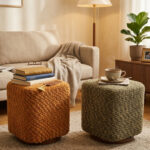 360° Swivel Vanity Stool for Women, Upholstered Makeup Chair, Modern Accent Ottoman for Bedroom, Living Room - Image 6