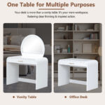 39" Makeup Vanity Table with Mirror Touch Screen Lighted Mirror, Dressing Table with Drawer for Bedroom - Image 27