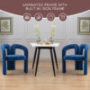 Contemporary Designed Velvet Fabric Upholstered Accent/Dining Chair /Barrel Side Chairs Kitchen Armchair for Living Room set of 2 - Image 10