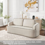 Integrated handrail double seating layout, saving space while comfortably accommodating 2 people, suitable for studio apartments, small living rooms or bedrooms, combining decoration andity - Image 8