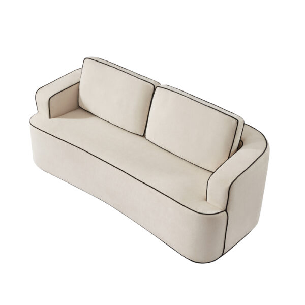 Integrated handrail double seating layout, saving space while comfortably accommodating 2 people, suitable for studio apartments, small living rooms or bedrooms, combining decoration andity