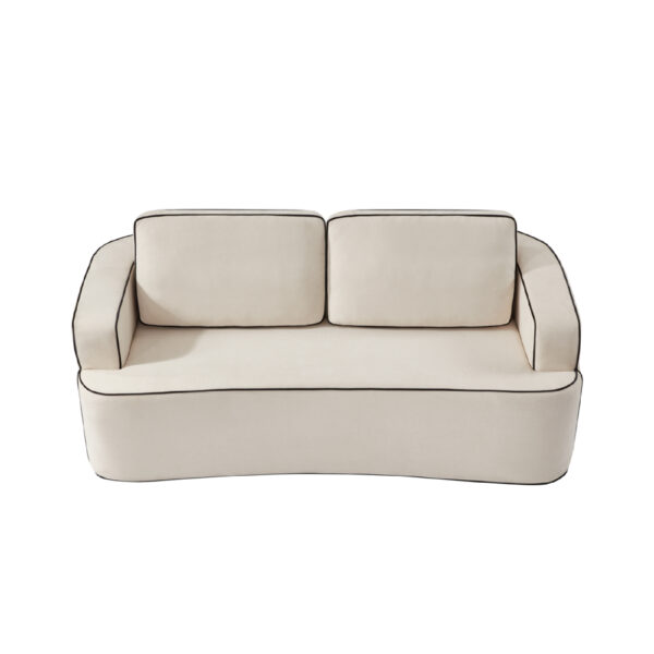 Integrated handrail double seating layout, saving space while comfortably accommodating 2 people, suitable for studio apartments, small living rooms or bedrooms, combining decoration andity