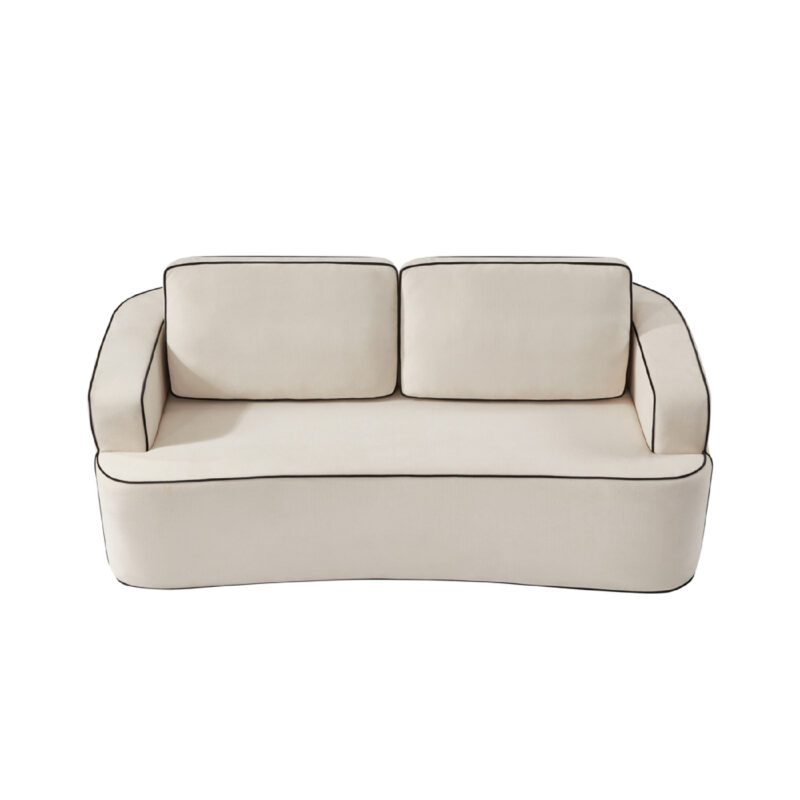 Integrated handrail double seating layout, saving space while comfortably accommodating 2 people, suitable for studio apartments, small living rooms or bedrooms, combining decoration andity - Image 3