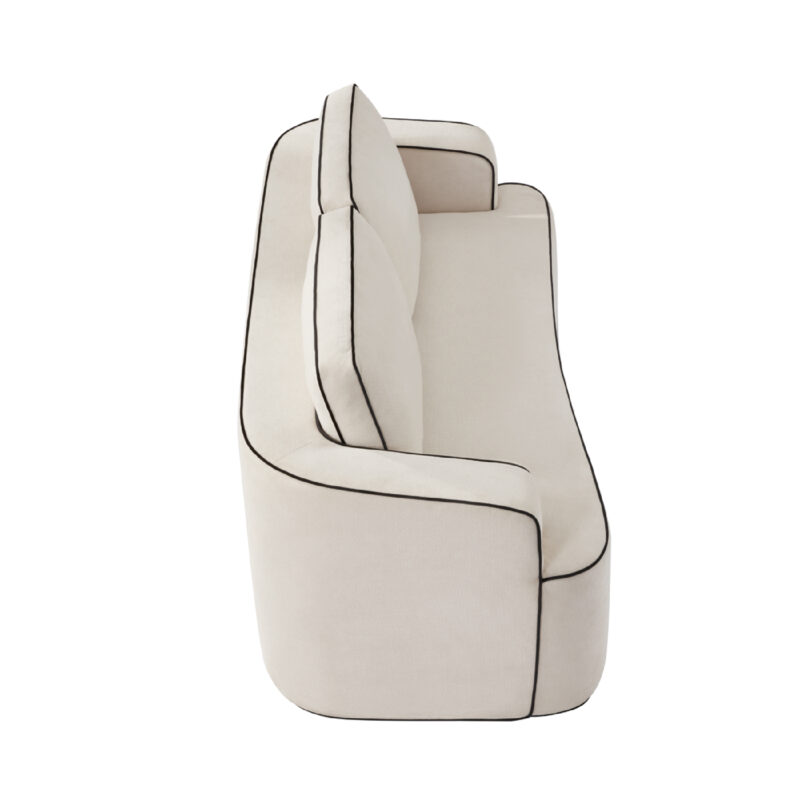 Integrated handrail double seating layout, saving space while comfortably accommodating 2 people, suitable for studio apartments, small living rooms or bedrooms, combining decoration andity - Image 6