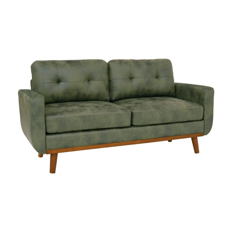 65-inch Modern Minimalist Two-Seater Sofa, featuring breathable Foil fabric and solid wood legs - Image 8