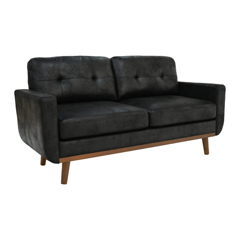 65-inch Modern Minimalist Two-Seater Sofa, featuring breathable Foil fabric and solid wood legs - Image 12
