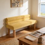 Upholstered Dining Bench, End of Bed, Entryway Bench, Ottoman for Dining Room, Bedroom, Living Room, Rubber Wood Leg 300 LBS Support - Image 8