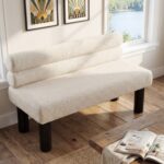 Upholstered Dining Bench, End of Bed, Entryway Bench, Ottoman for Dining Room, Bedroom, Living Room, Rubber Wood Leg 300 LBS Support - Image 5