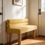 Upholstered Dining Bench, End of Bed, Entryway Bench, Ottoman for Dining Room, Bedroom, Living Room, Rubber Wood Leg 300 LBS Support - Image 7
