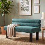 Upholstered Dining Bench, End of Bed, Entryway Bench, Ottoman for Dining Room, Bedroom, Living Room, Rubber Wood Leg 300 LBS Support - Image 10