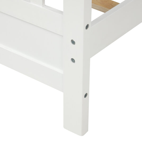 Wood Platform Bed with Headboard and Footboard