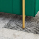 Elegant Upholstered Linen Storage Bench with Cylindrical Arms and Iron Legs for Hallway Living Room Bedroom - Image 22