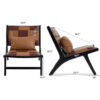 Modern Boho Accent Chairs for Living Room,Mid Century Lounge Chair,Side Chair Indoor - Image 4