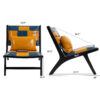 Modern Boho Accent Chairs for Living Room,Mid Century Lounge Chair,Side Chair Indoor - Image 5