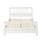 Wood Platform Bed with Headboard and Footboard - Image 2