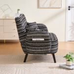 Modern style two-seater sofa with ultra-comfortable armrests, armrest pillows, and storage pockets, deep-seated two-seater sofa, comfortable modern sofa for bedroom, small spaces, apartments, and offi - Image 15