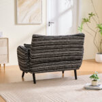 Modern style two-seater sofa with ultra-comfortable armrests, armrest pillows, and storage pockets, deep-seated two-seater sofa, comfortable modern sofa for bedroom, small spaces, apartments, and offi - Image 16