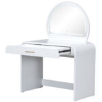 39" Makeup Vanity Table with Mirror Touch Screen Lighted Mirror, Dressing Table with Drawer for Bedroom - Image 36