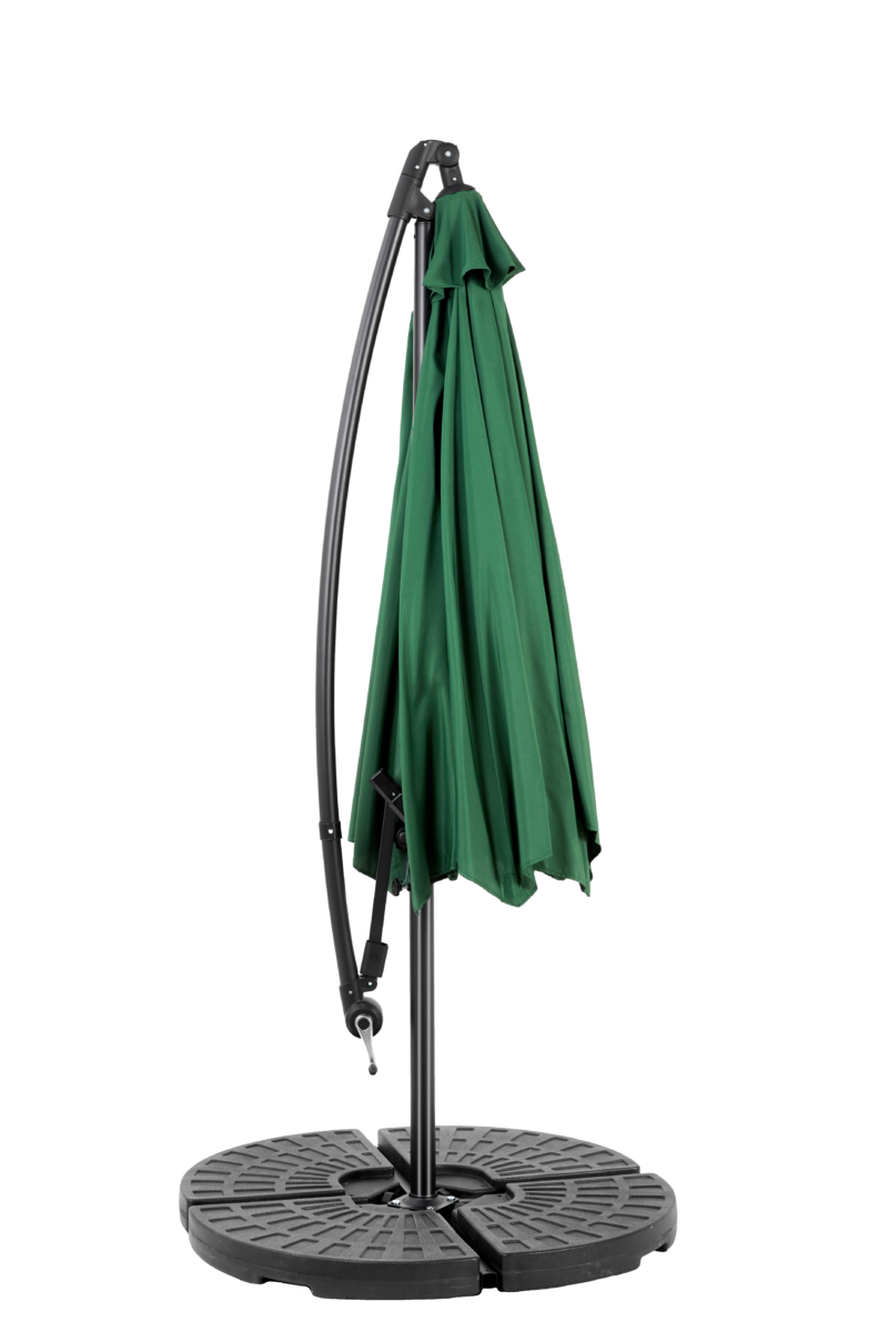 Best Choice Products 10ft Offset Hanging Market Patio Umbrella w/Easy Tilt Adjustment, Polyester Shade, 8 Ribs for Backyard, Poolside - Image 3