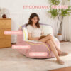 Oversized Bean Bag Chairs,Multicolor Faux Fur Couch Filled with Shredded Sponge,Large Lounger Sofa For Living Room,No Assembly Required - Image 8