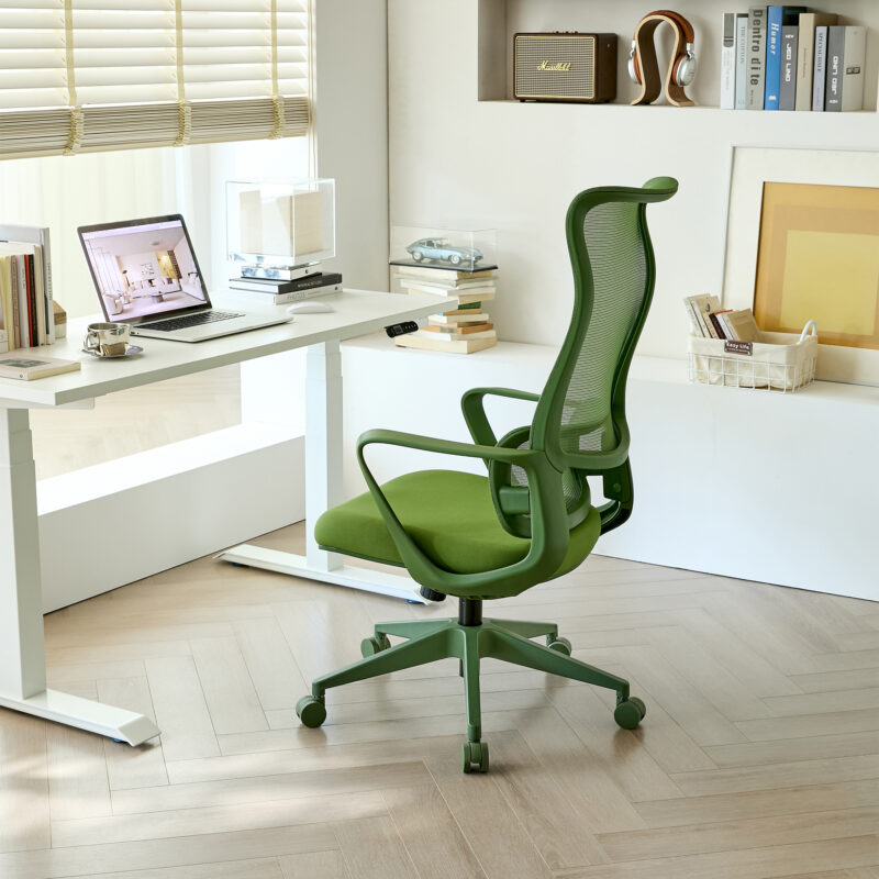 Ergonomic Colorful Office Chair 350LBS Home Office Mesh Breathable High Back, With Adjustable Lumbar Support Computer Chair, Integrated Molded Foam Seat Cushion, Fireproof - Image 10