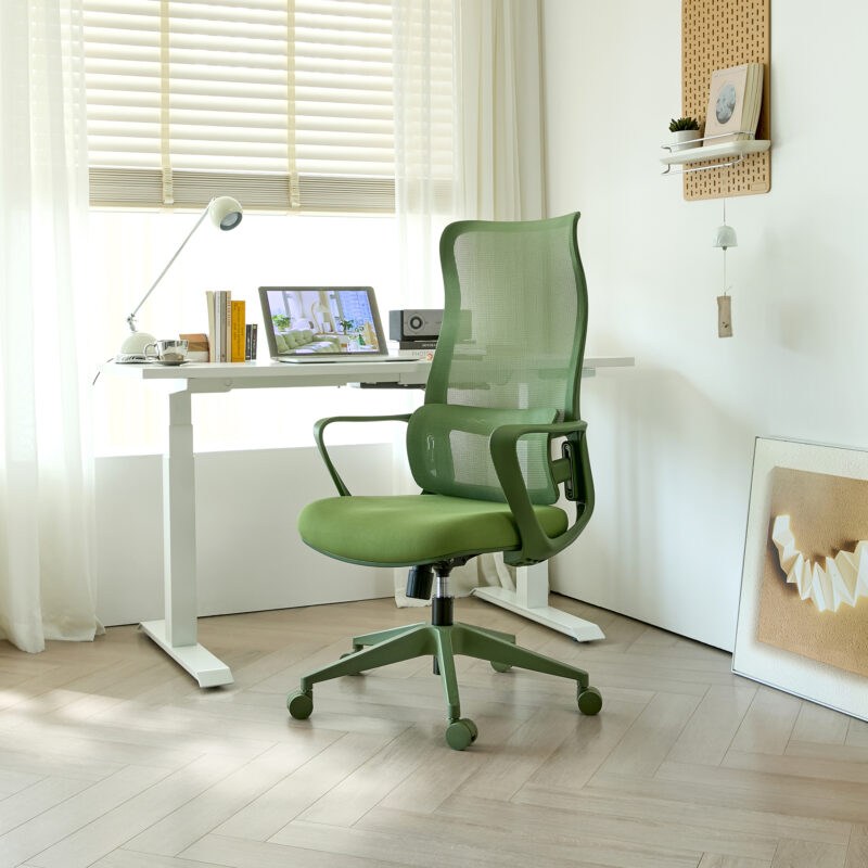Ergonomic Colorful Office Chair 350LBS Home Office Mesh Breathable High Back, With Adjustable Lumbar Support Computer Chair, Integrated Molded Foam Seat Cushion, Fireproof - Image 12