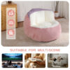 Oversized Bean Bag Chairs,Multicolor Faux Fur Couch Filled with Shredded Sponge,Large Lounger Sofa For Living Room,No Assembly Required - Image 7