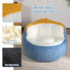 Oversized Bean Bag Chairs,Multicolor Faux Fur Couch Filled with Shredded Sponge,Large Lounger Sofa For Living Room,No Assembly Required - Image 11
