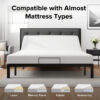 Adjustable Bed Frame with Massage Head & Foot Incline Queen Size Wireless Remote, two types of USB ports: Type-A and Type-C, LED Night Light, 4 Height-Adjustable Legs Easy assembly - Image 9