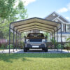 13x20 FT Metal Carport,Garage with Upgraded Triangle Reinforced Frame&4 Poles,Galvanized Steel Hardtop Roof,Heavy-Duty All-Weather Shelter for Car,Truck,Boat,Outdoor Storage - Image 17