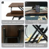 32 Inch Desk Converter, Height Adjustable Sit to Stand Riser, Dual Monitor and Laptop Workstation with Wide Keyboard Tray - Image 11