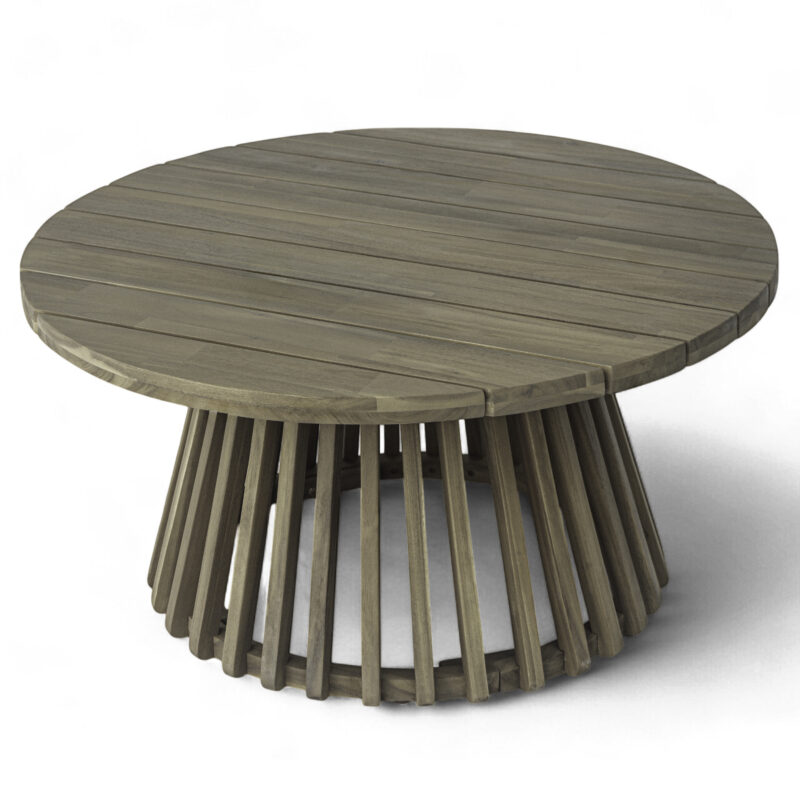 Acacia Wood Patio Coffee Table - Image 6