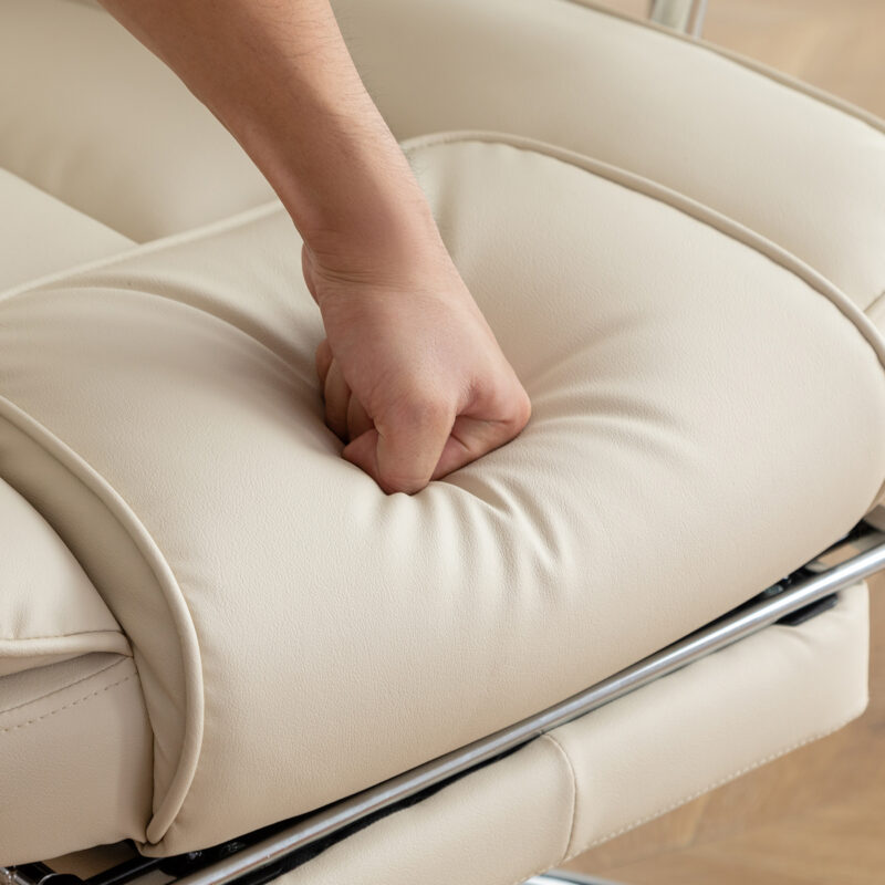 Office Chair, Big and Tall Executive Office Chair with Footrest, Leather Computer Chair, Ergonomic Reclining Chair High Back, Large Home Office Chair - Image 8