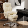 Office Chair, Big and Tall Executive Office Chair with Footrest, Leather Computer Chair, Ergonomic Reclining Chair High Back, Large Home Office Chair - Image 6
