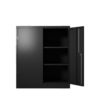 Metal Storage Cabinet with 2 Doors and 2 Shelves, Lockable Steel Storage Cabinet for Office, Garage, Warehouse - Image 7