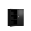 Metal Storage Cabinet with 2 Doors and 2 Shelves, Lockable Steel Storage Cabinet for Office, Garage, Warehouse - Image 5