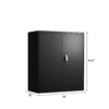 Metal Storage Cabinet with 2 Doors and 2 Shelves, Lockable Steel Storage Cabinet for Office, Garage, Warehouse - Image 6