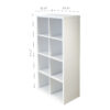 Smart Cube 8-Cube Organizer Storage with Opened Back Shelves,2 X 4 Cube Bookcase Book Shleves for Home, Office ,Walnut Color - Image 11