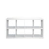 Smart Cube 8-Cube Organizer Storage with Opened Back Shelves,2 X 4 Cube Bookcase Book Shleves for Home, Office ,Walnut Color - Image 10