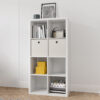 Smart Cube 8-Cube Organizer Storage with Opened Back Shelves,2 X 4 Cube Bookcase Book Shleves for Home, Office ,Walnut Color - Image 8