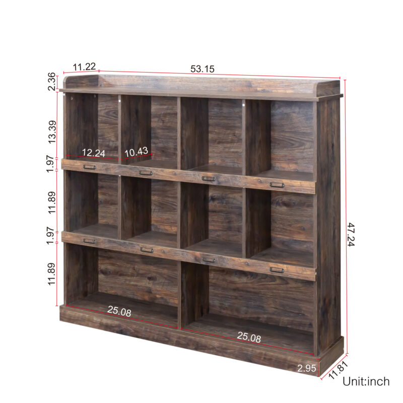 10-shelf Bookcase - Image 5