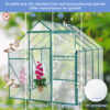 6x8 FT Polycarbonate Greenhouse Raised Base and Anchor Aluminum Heavy Duty Walk-in Greenhouses for Outdoor Backyard in All Season - Image 13