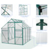 6x8 FT Polycarbonate Greenhouse Raised Base and Anchor Aluminum Heavy Duty Walk-in Greenhouses for Outdoor Backyard in All Season - Image 11