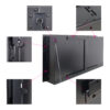 42 inch recessed ultra thin tempered glass front wall mounted electric fireplace with remote and multi color flame & emberbed, LED light heater - Image 11