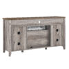 55 inch TV Media Stand with Electric Fireplace KD Inserts Heater,Gray Wash Color - Image 10